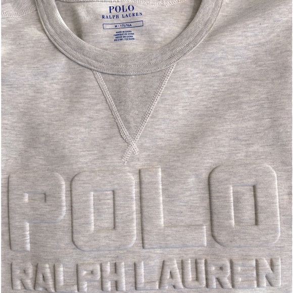 NWT Polo Ralph Lauren
embossed-logo lettering sweatshirt - Picture 7 of 8